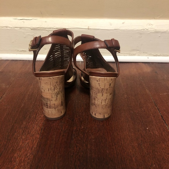 Brown Wooden Heels - Picture 3 of 3